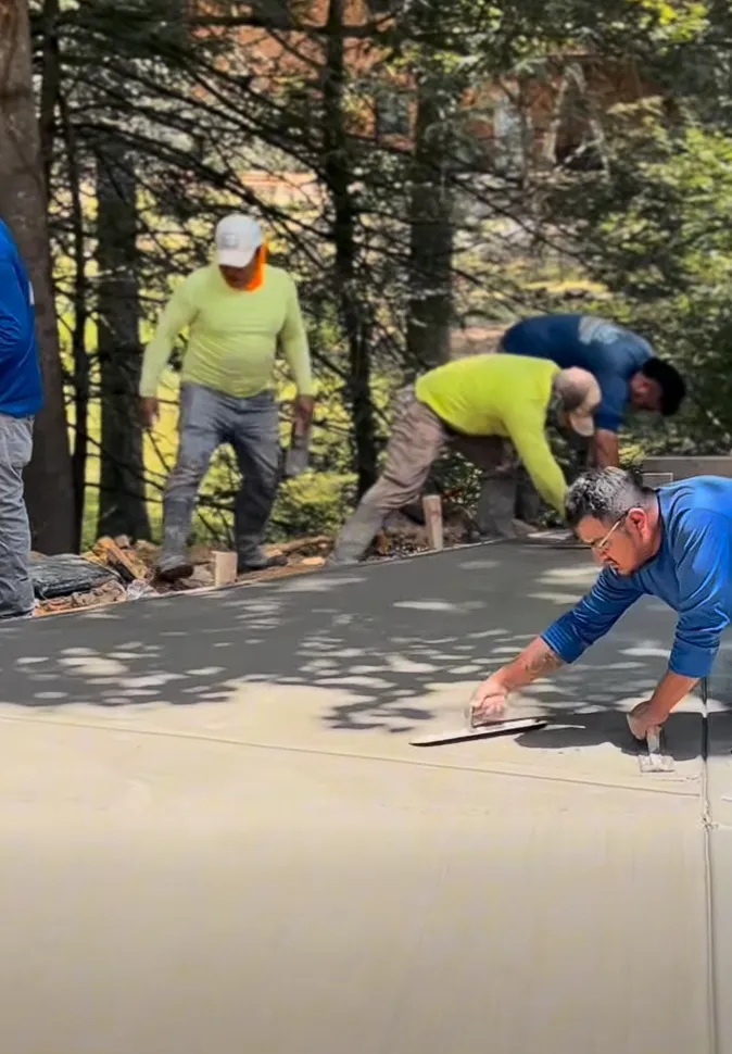 Concrete Crew Working