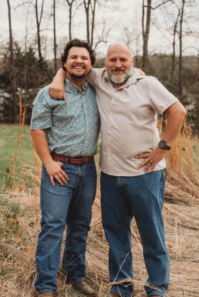 Father and son crew